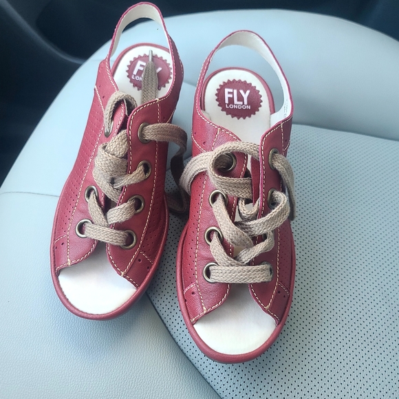 Fly London Shoes - Fly London Strappy Platform Wedge Sandle